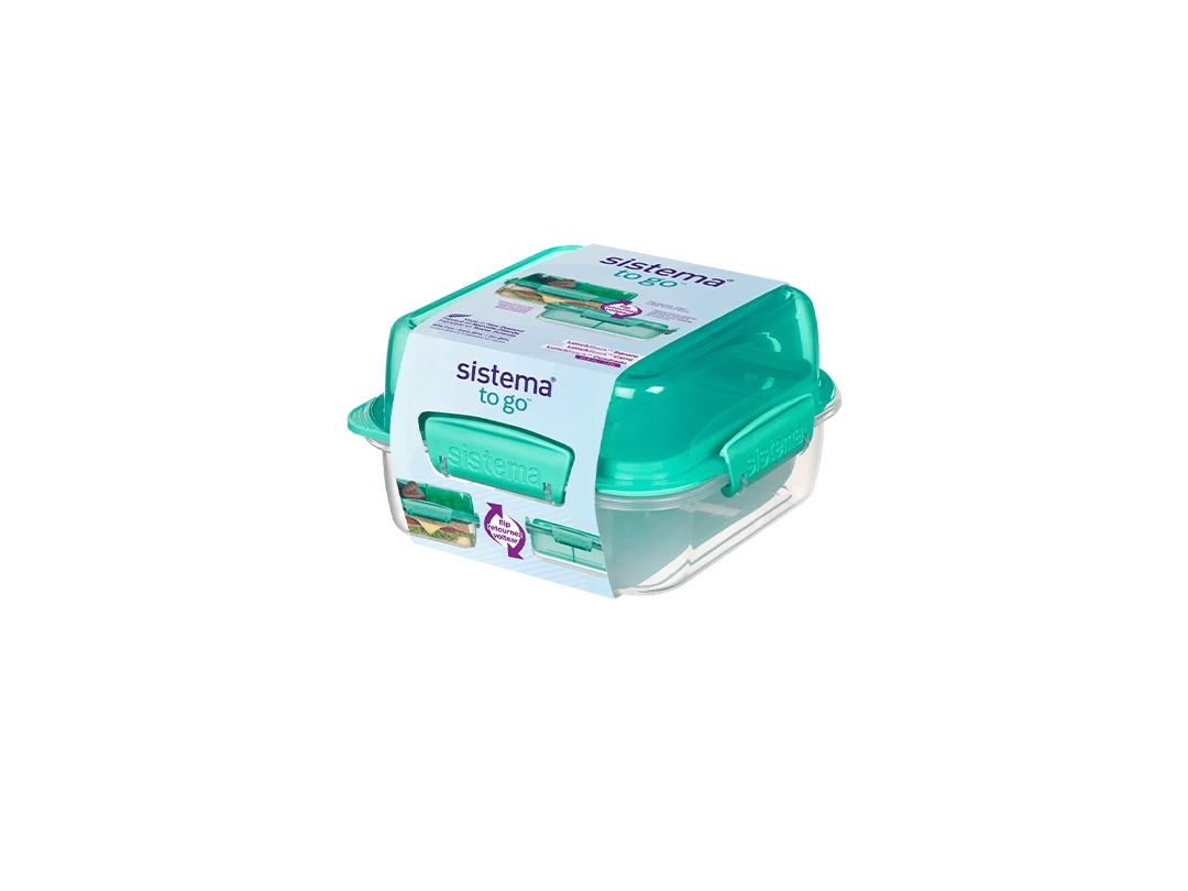 Sistema 1.24L LunchStack TO GO Square Lunch Box in Qatar Sistema 1.24L LunchStack TO GO Square Lunch Box in Qatar